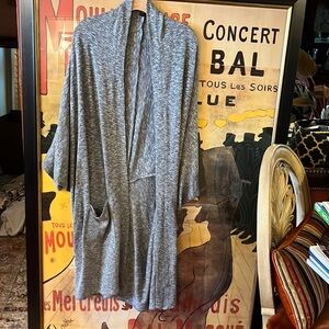Nene Leakes grey gray open long cardigan XL ❤️
